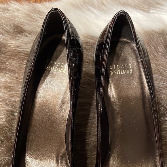 STUART WEITZMAN patent leather heels animal print - Picture 5 of 5